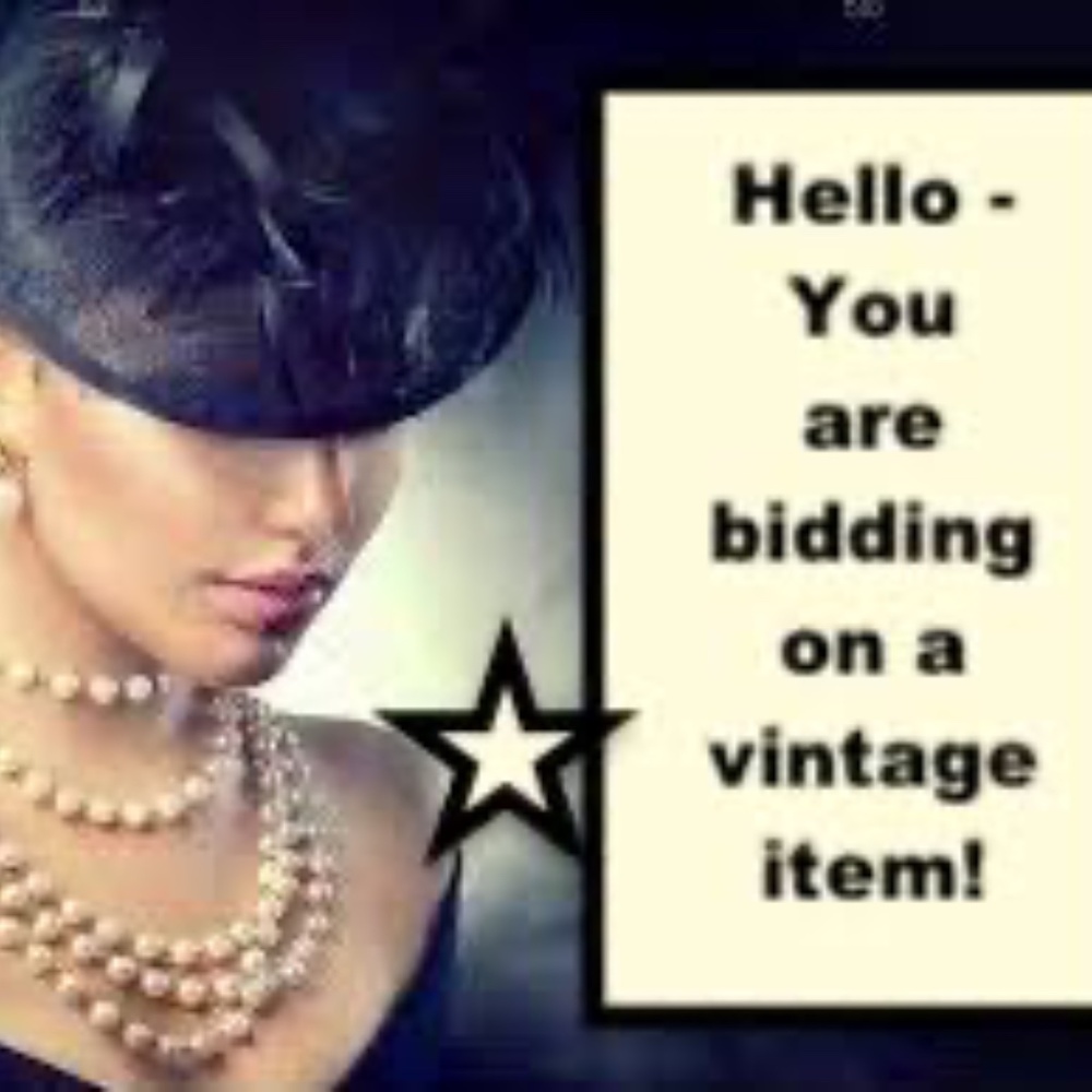 STOP / READ / YOU ARE BIDDING ON VINTAGE JEWELRY